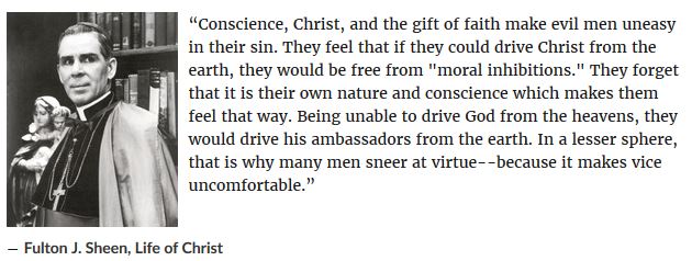 Sheen - Conscience Christ And The Uneasiness Of Evil Men